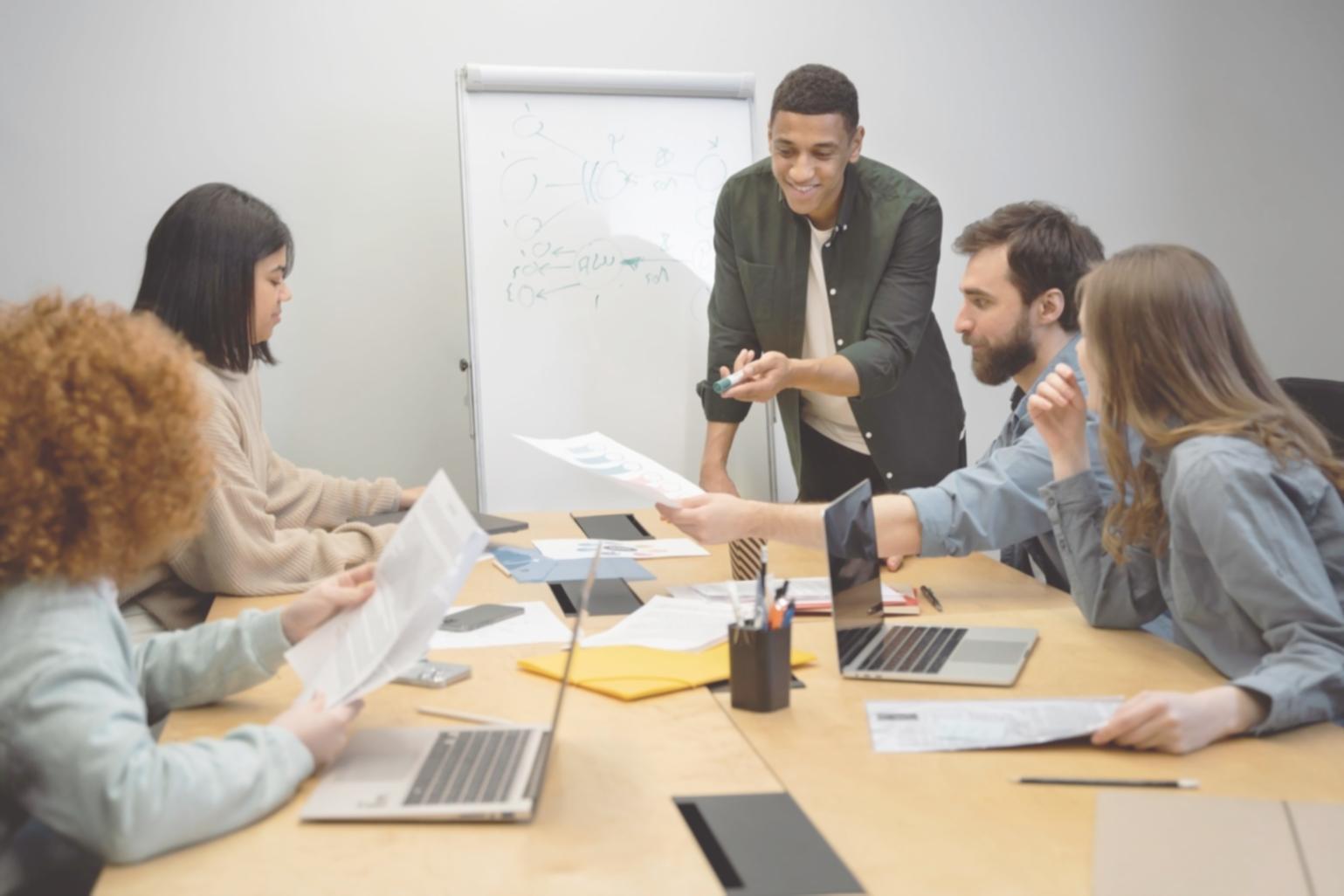 Financial planning consultation showing budget analysis and planning documents